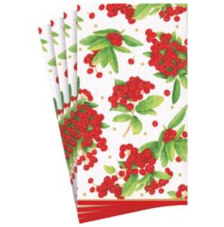 Serviette Red Christmas Berry hoch