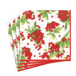 Serviette Red Christmas Berry - Lunch
