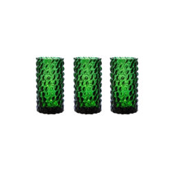 Set mit 3 Vasen - dunkelgrün