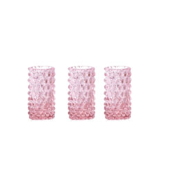 Set mit 3 Vasen - rosa