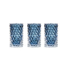 Set mit 3 Vasen - blue smoke, Unterfang