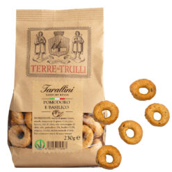 Tarallini Pomodoro e Basilico - Tarallini mit Tomate und Basilikum