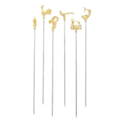 Fleischspieße 6 St.-Set mit unterschiedlichen Motiven