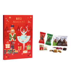Majani-Adventskalender mit gemischten Schokladepralinen